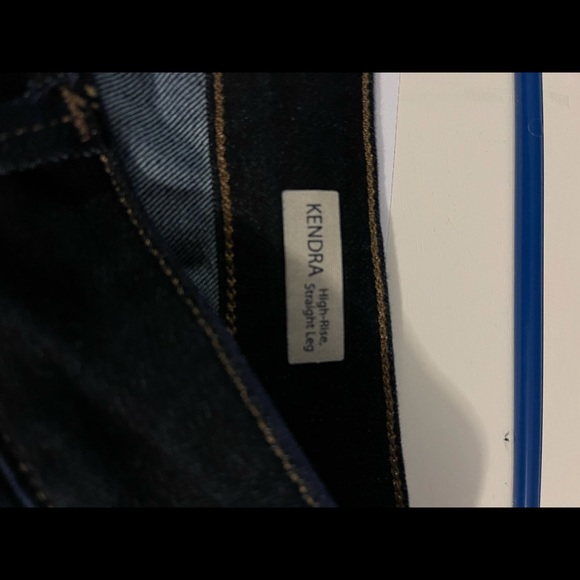 Mavi Kendra High-Rise Straight Leg Dark Rinse Jeans Sz 34/30 - Picture 8 of 11